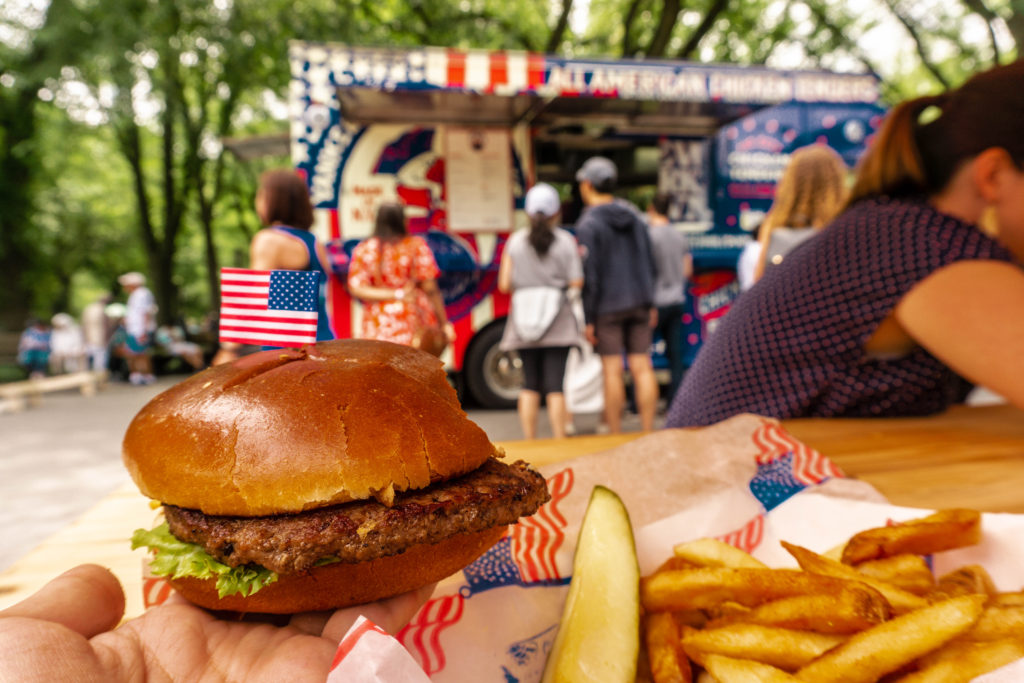 hamburger central park new york city, new york usa