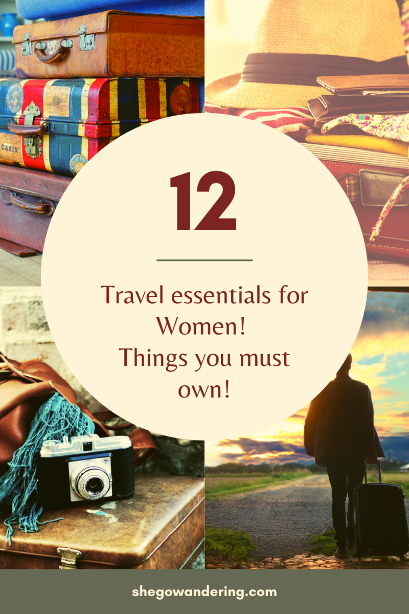 12 TRAVEL ESSENTIALS For Women - Packing Essentials - ShegoWander