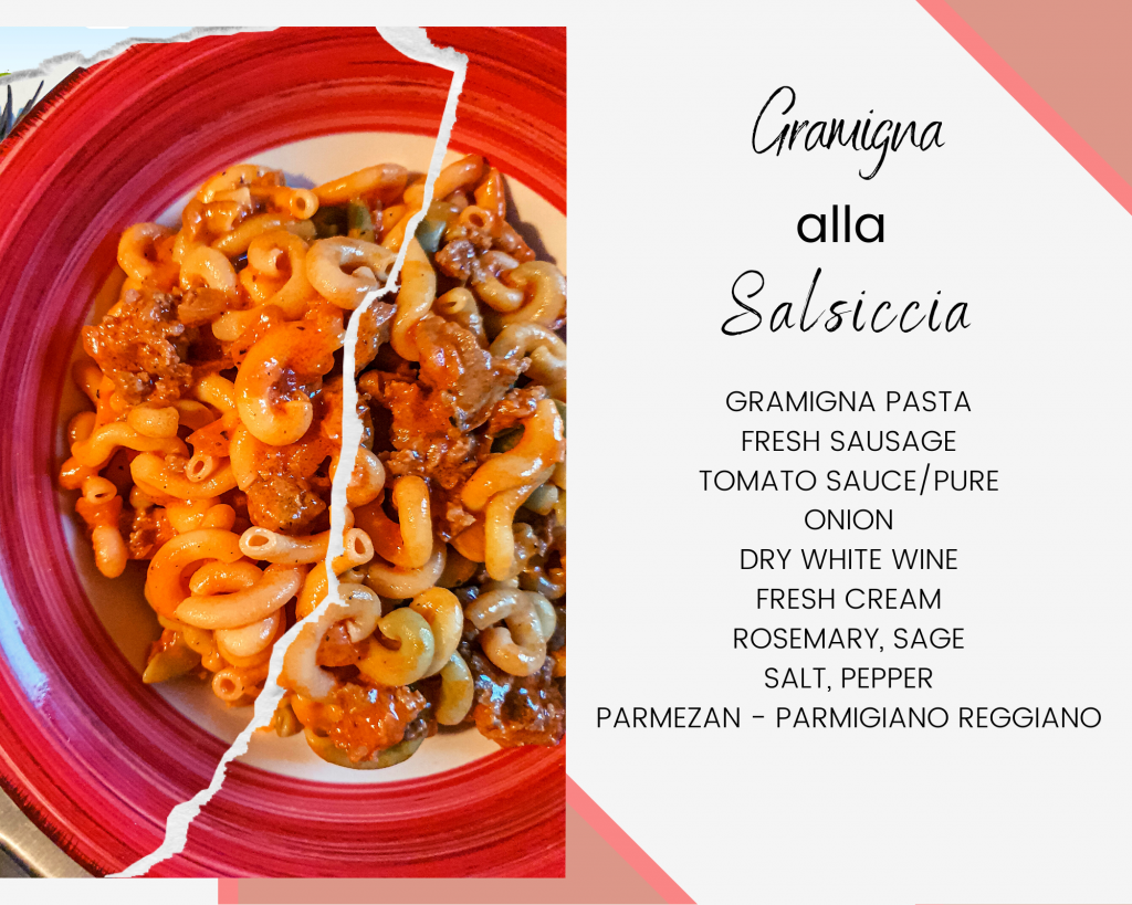 gramigna alla salsiccia recipe